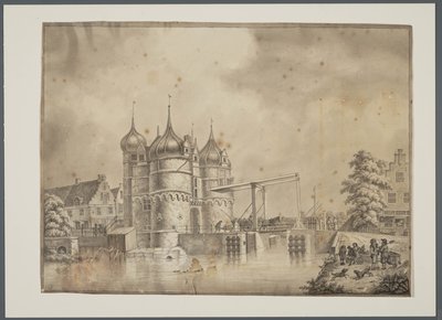 Antigua Oosterpoort en Hoorn (Holanda Septentrional) de Cornelis Pronk and Jan Frederik Gardner
